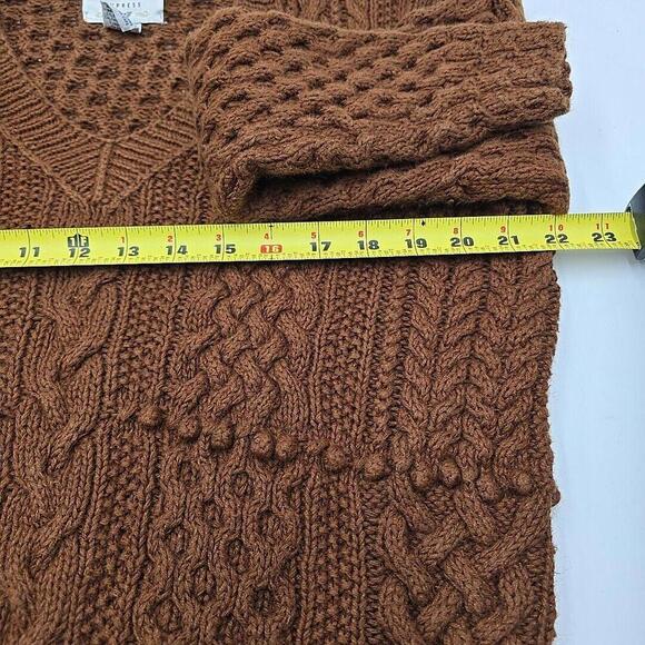Cie Internationale Express Hand Knitted Chunky XS Colonial Fall Sweater - Picture 12 of 15